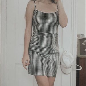 sold// urban gingham dress